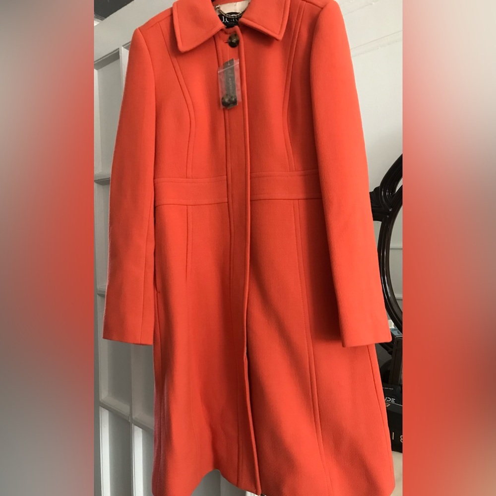 J.Crew Lady Day Topcoat | Orange Trench Coat for Women | Brand New with tags!